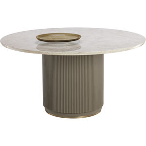 Cataldi 59 X 59 inch Polished / Brown Dining Table